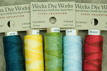 ROMANCE 2274 Weeks Dye Works WDW hand-dyed embroidery floss cross stitch thread at thecottageneedle.com